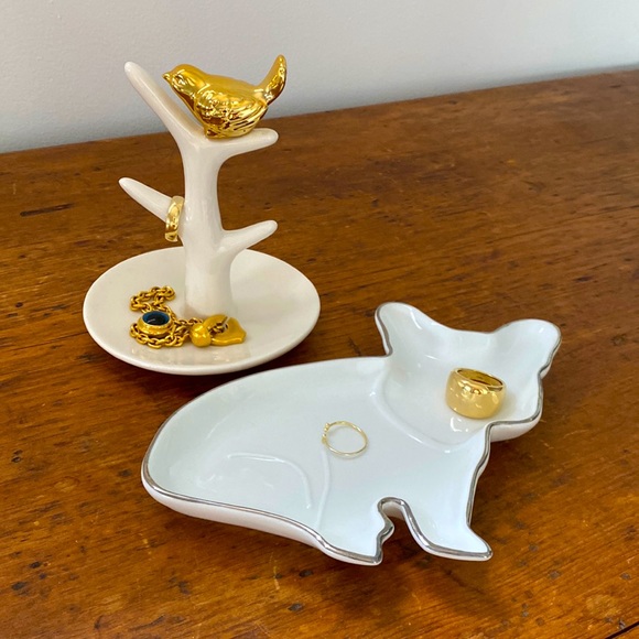 Ring tree catch all jewelry holder dish - Picture 2 of 2